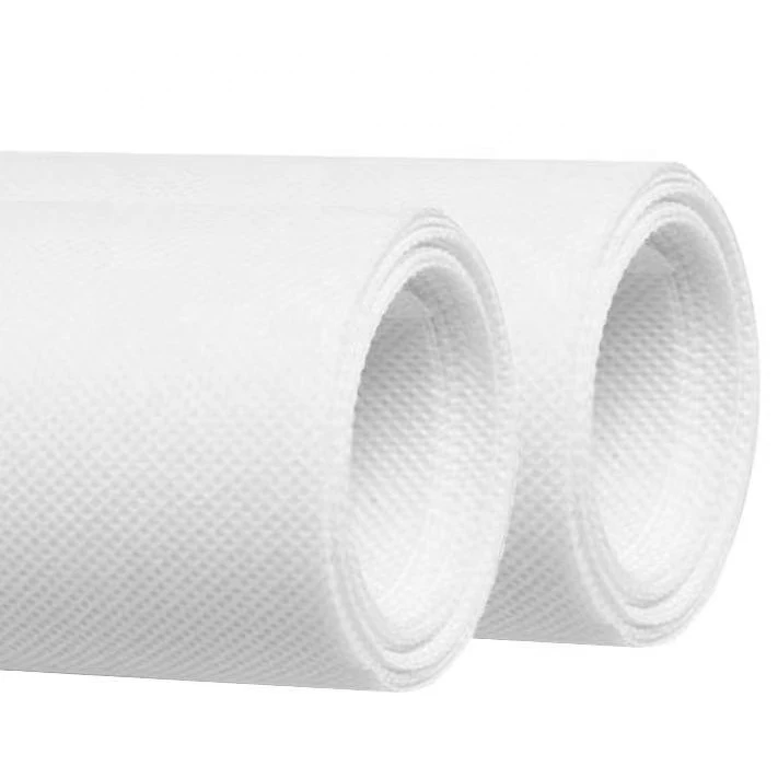 100% pp белые Нетканые рулоны Pp Spunbond нетканые ткани для нетканых сумок