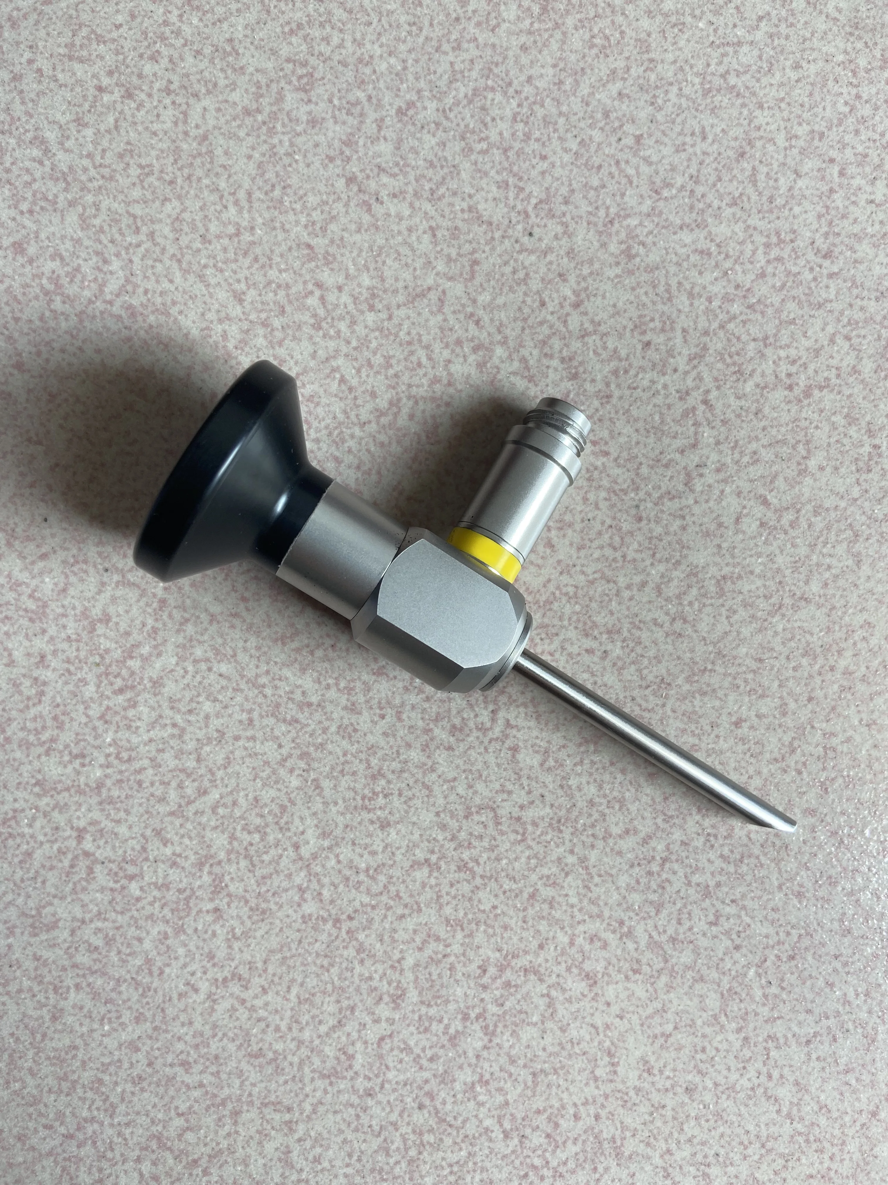 Handheld rigid ENT optical otoscope with 50mm working length, 70 degree view angle, 4mm diameter