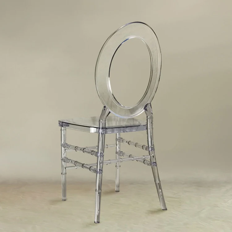 Hot Sale Factory Low Price Luxury Event Rental clear Wedding Chair Acrylic Plastic Ghost Chair for Events