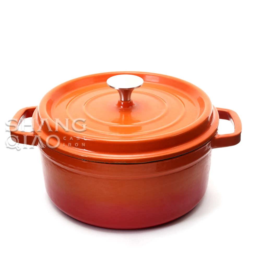 Home Cooking Stewpot Enameled Cast Iron Casserole Dutch Oven Set with lid