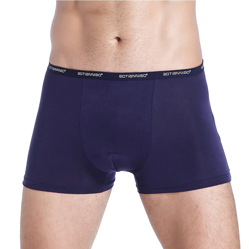 Мужские трусы-боксеры, костюм из 4 предметов, мужские трусы из модала на заказ со средней талией