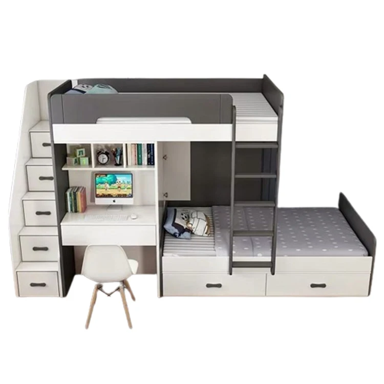 Loft Bed With Desk, Loft Bed With Slide, Adult Loft Bunk Bed With Wardrobe And Table, Low Loft Bed, Adult Loft Bed Closet