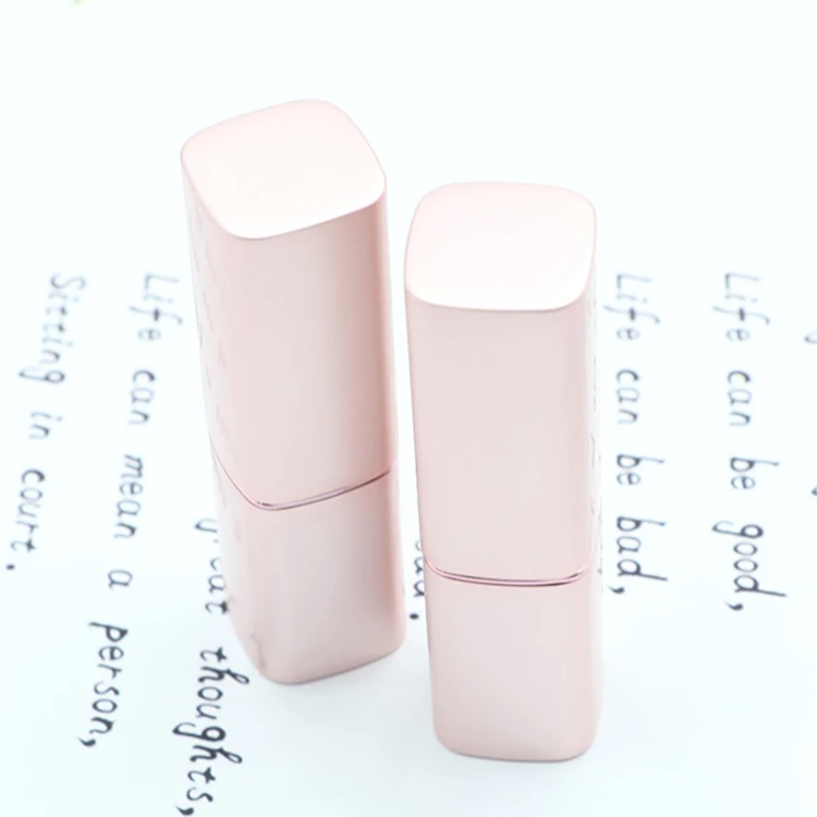 
Empty Square Gold Aluminum Lipstick Tube Cosmetics Lip Balm Packing Tube 