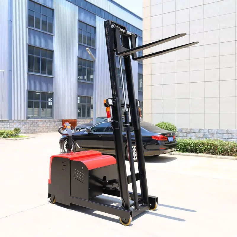 1 ton 2 ton all-electric stacker electric hydraulic lift forklift without front legs stacker