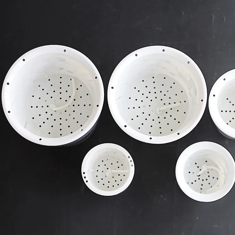 Free sample wholesale biodegradable clear zebra pattern plastic orchid seedlings plant nursery flower pots