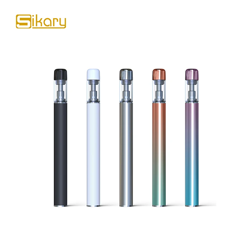 
Rechargeable 270mah ceramic coil 1.0ml CBD vaporizer disposable CBD vape pen electronic cigarette 