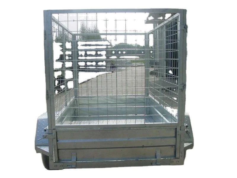 Heavy duty Tandem axles box trailer with cage from manufacturer CT0080AU