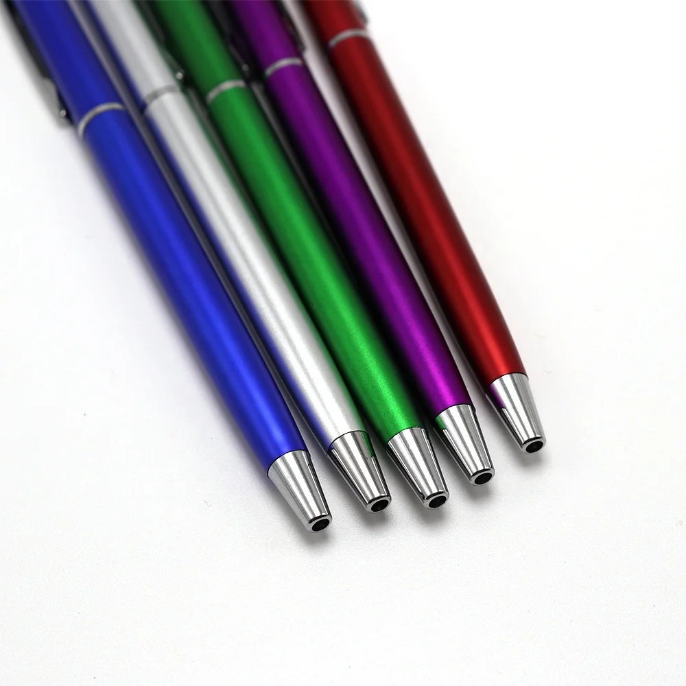 2024 stationery supplier  hot sales hotel advertising pen slim twist stylus touch pen with customize logo