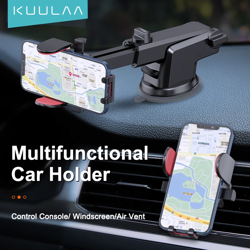 Автомобильный держатель для телефона KUULAA 2021 совместимый с телефонами диагональю 4 6-6 8