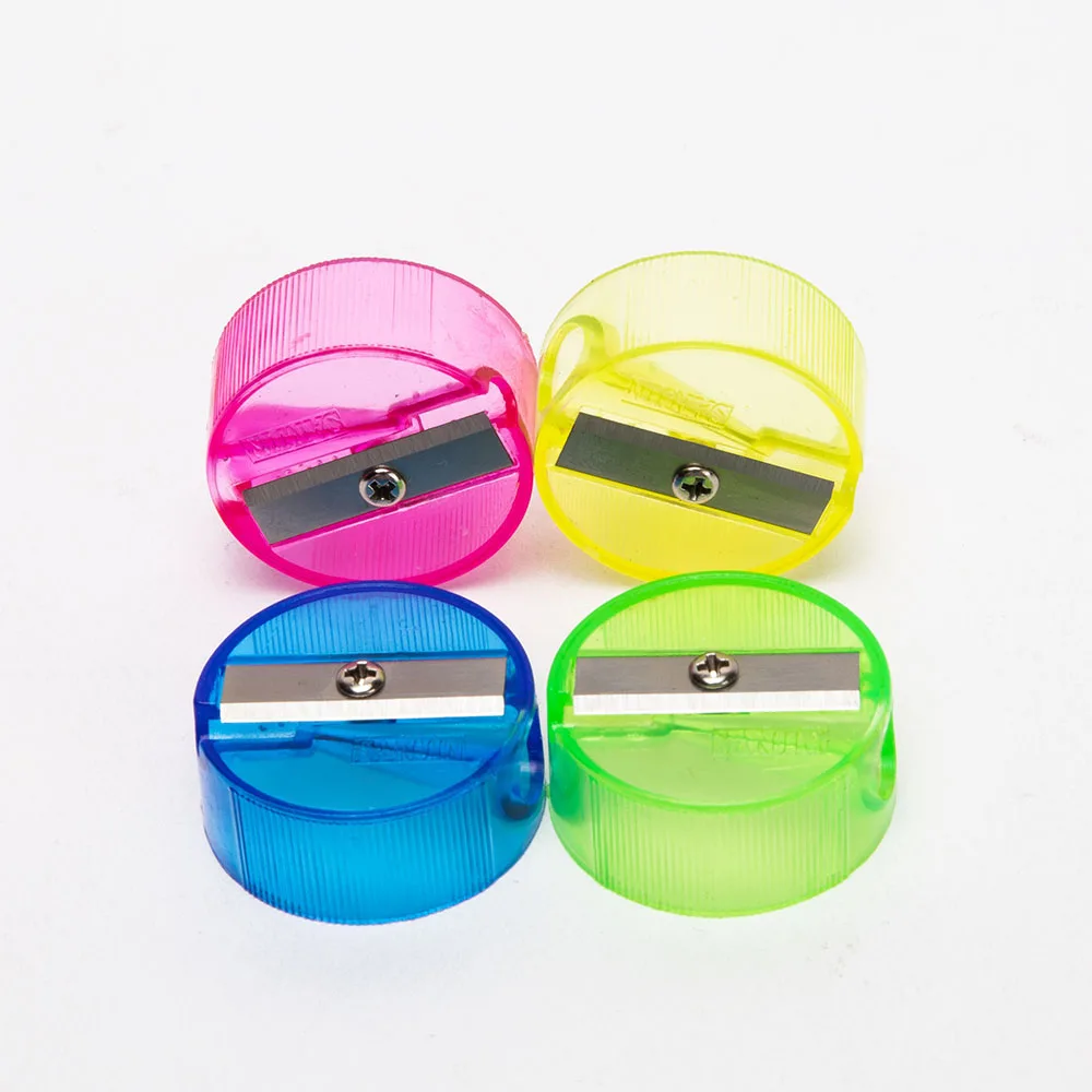 
new arrival manual retro craft multi color round pencil sharpener for your selection 