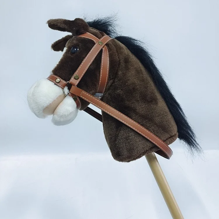 Whosale плюшевая детская деревянная лошадиная голова