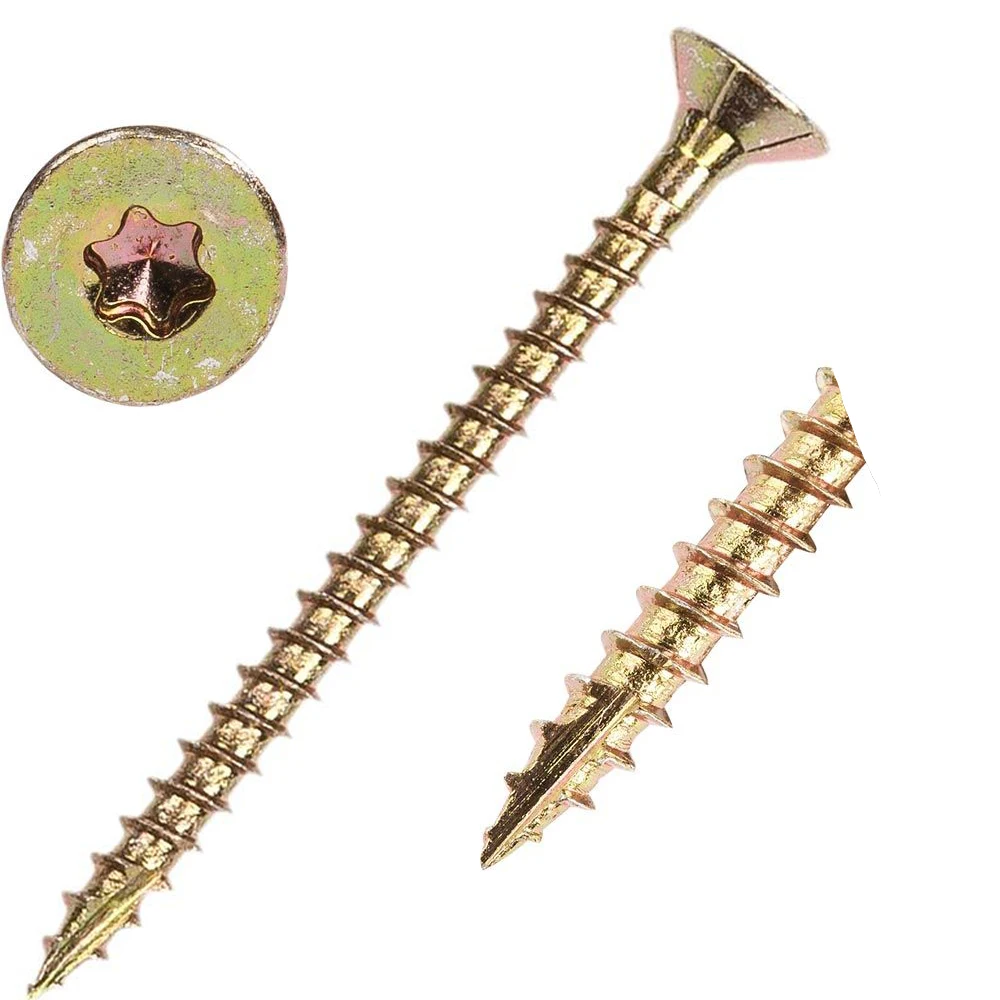 Wood Screws Bulk Hexagon 2 12 T20 M6 Pocket Hole Brass Plated Yellow Bronze Color Washe Torx Treated Allen Wood Screws For Dubai