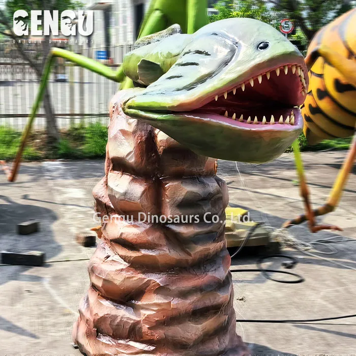 3D Life Size Animatronic Marine Organism Model Artificial Eel Model For Waterpark