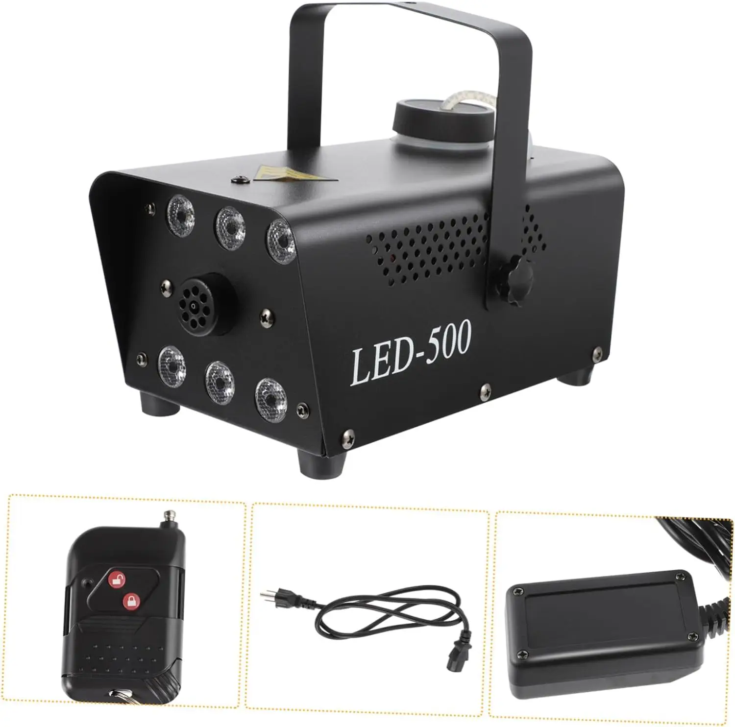 500W Light Wedding Party Show Dj Disco Club Night  Mini Fog Machine Hazer Equipment With Led Smoke Machine