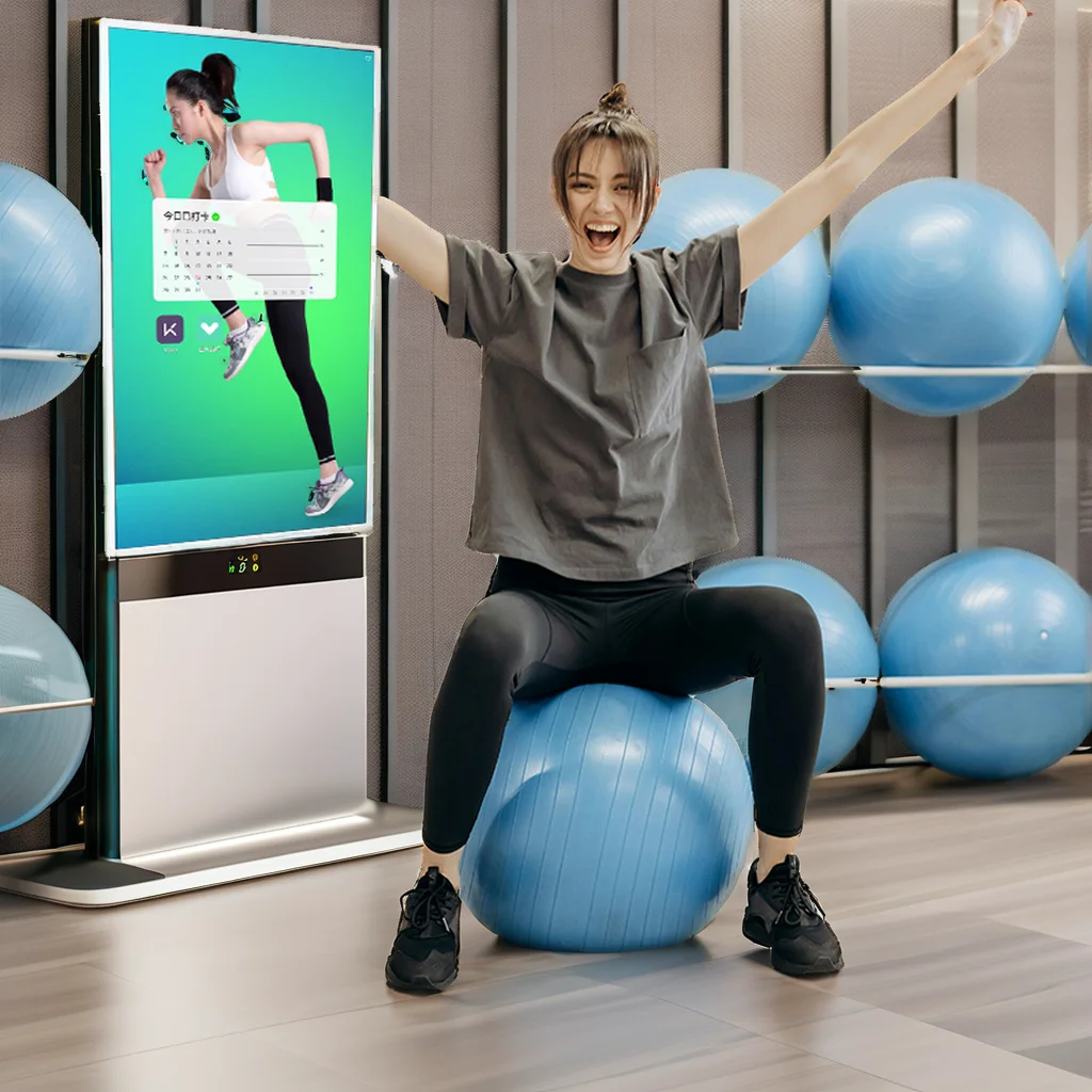 32-Inch Rechargeable Smart TV with Interactive Whiteboard Built-In-Cell Touch Moving Screen for Gym & Gaming