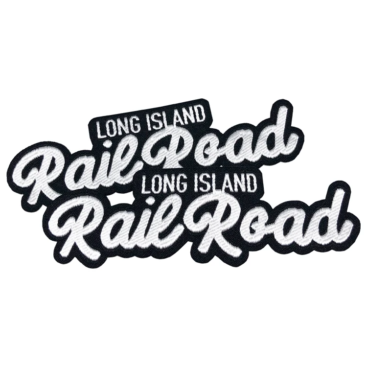 Woven Patches Brand Logo Woven Letter Patches Woven Iron Patch Heat Press on Clothes