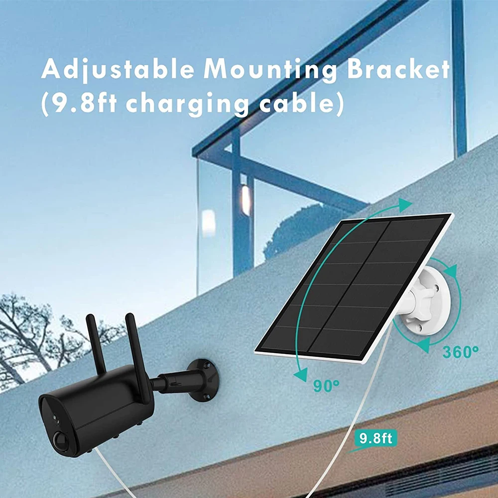 5W Portable Solar Panel 5V Solar Plate with USB Safe Charge  Battery Charger for Security Camera