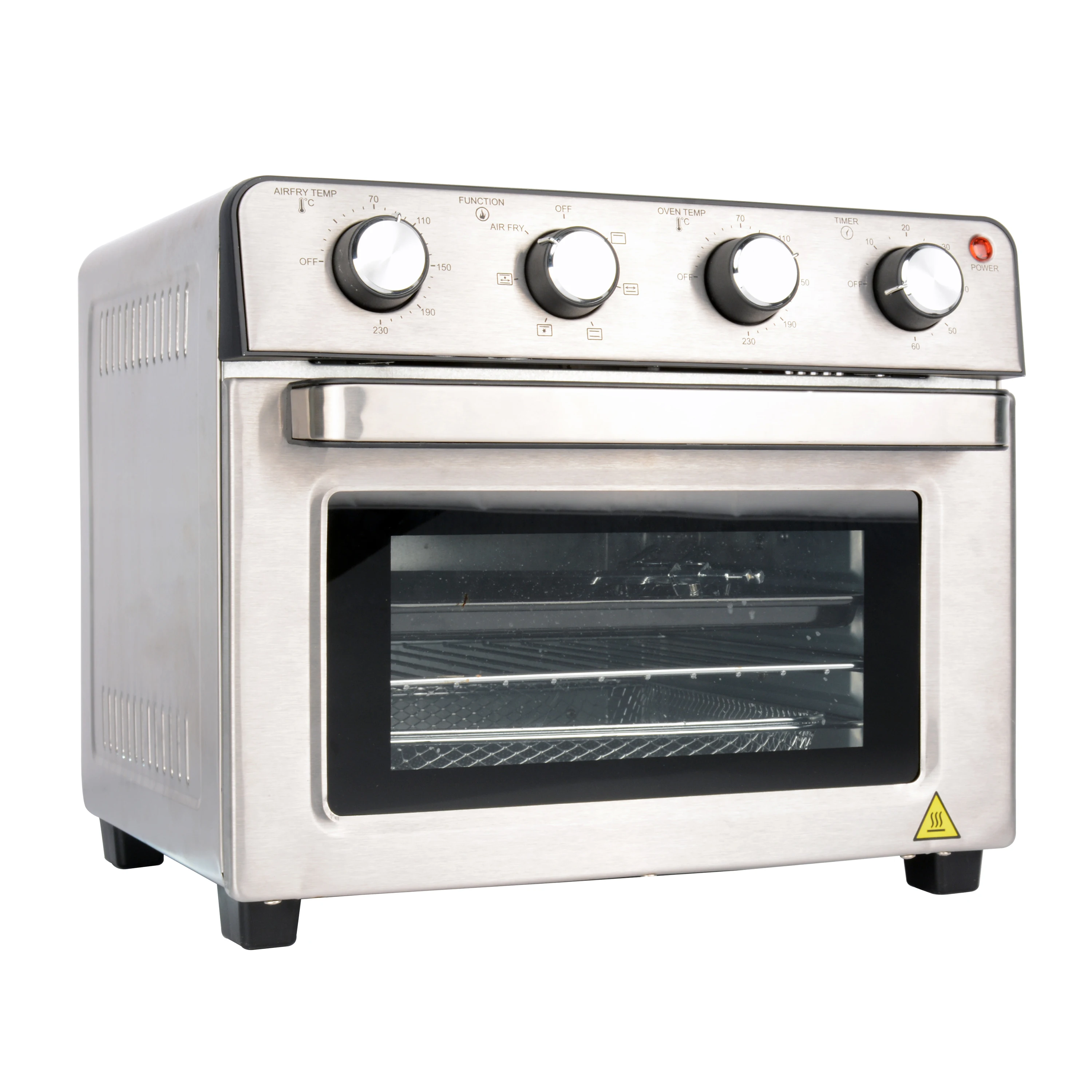 10-in-1 Air Fryer Ultra Large Capacity Toaster Convection Oven, 23L Electric CB Stainless Steel Square PFA 3 Years Keep Warm 220