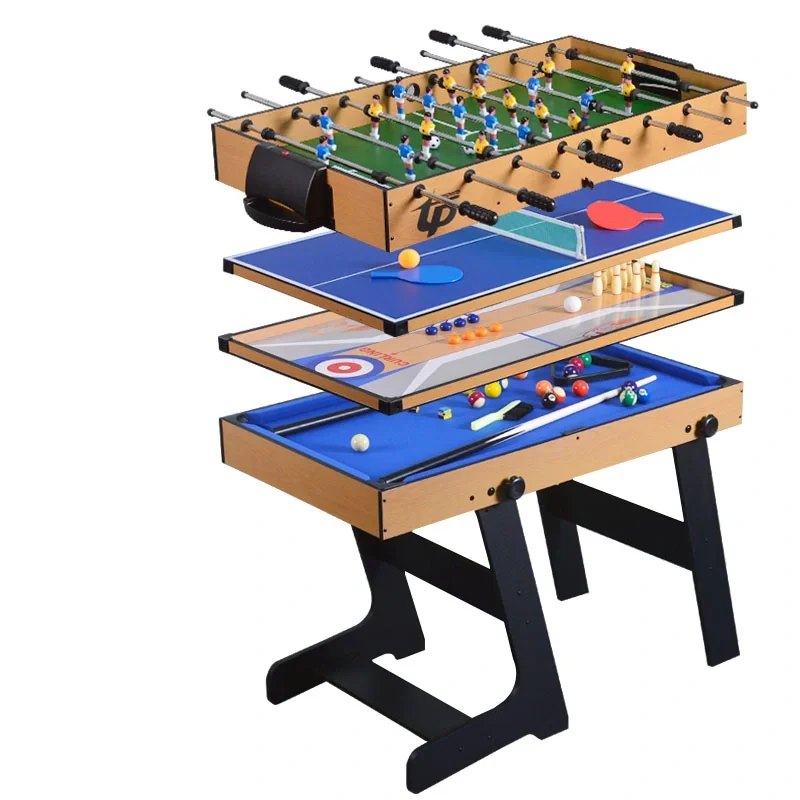 5-in-1 Foldable Multi-Game Table Set Includes Accessories for Snooker Pool Billiard Pool Billiard