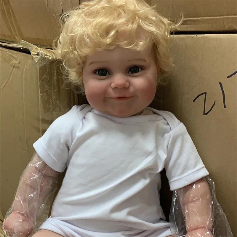 NPK 60cm Newborn Realistic Lifelike Bebe Doll Reborn Baby Girl Gifts Silicone Vinyl Reborn Baby Dolls For Girls