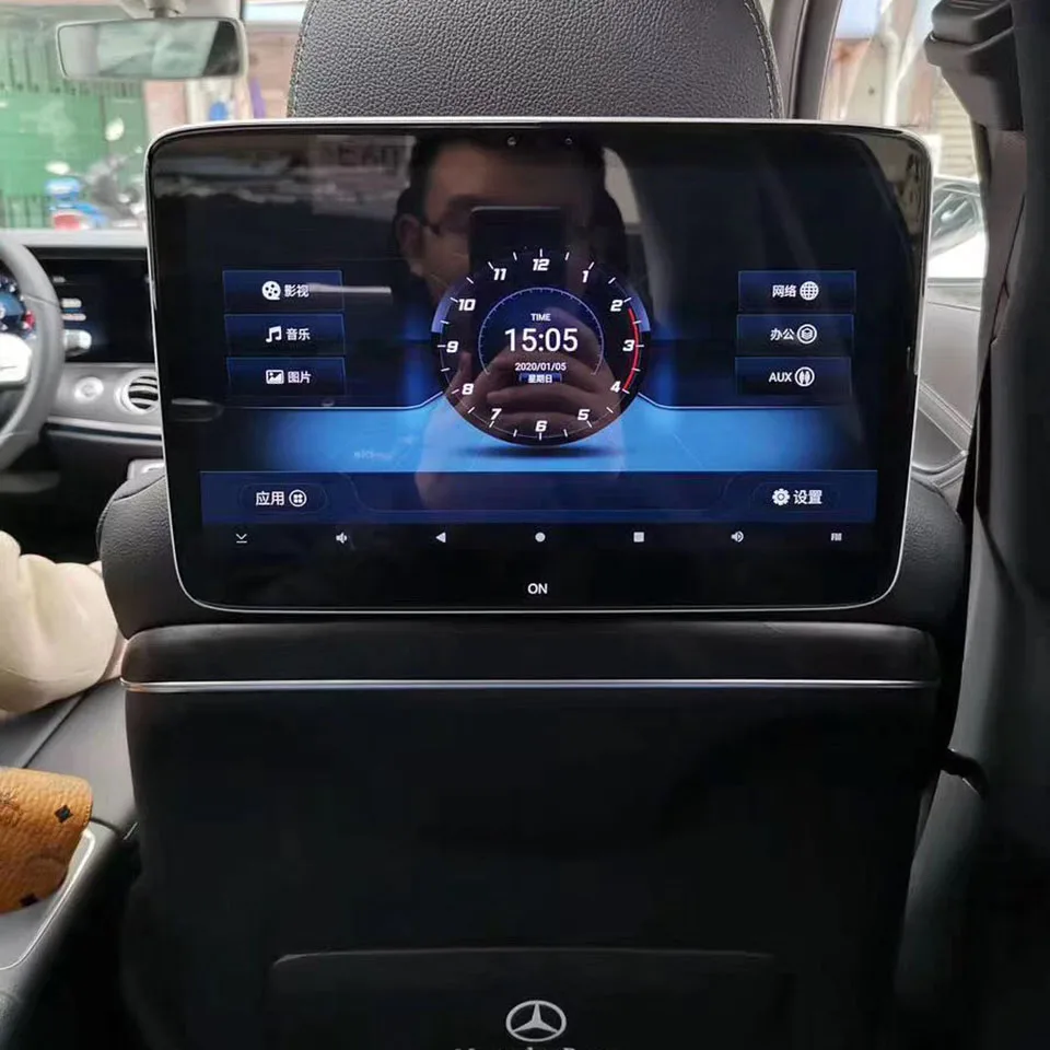 Экран на подголовник автомобильного кресла Mercedes-benz EQC Sprinter GLS GLC GLB GLE CLA последняя версия UI 2020 меню Android 9 0