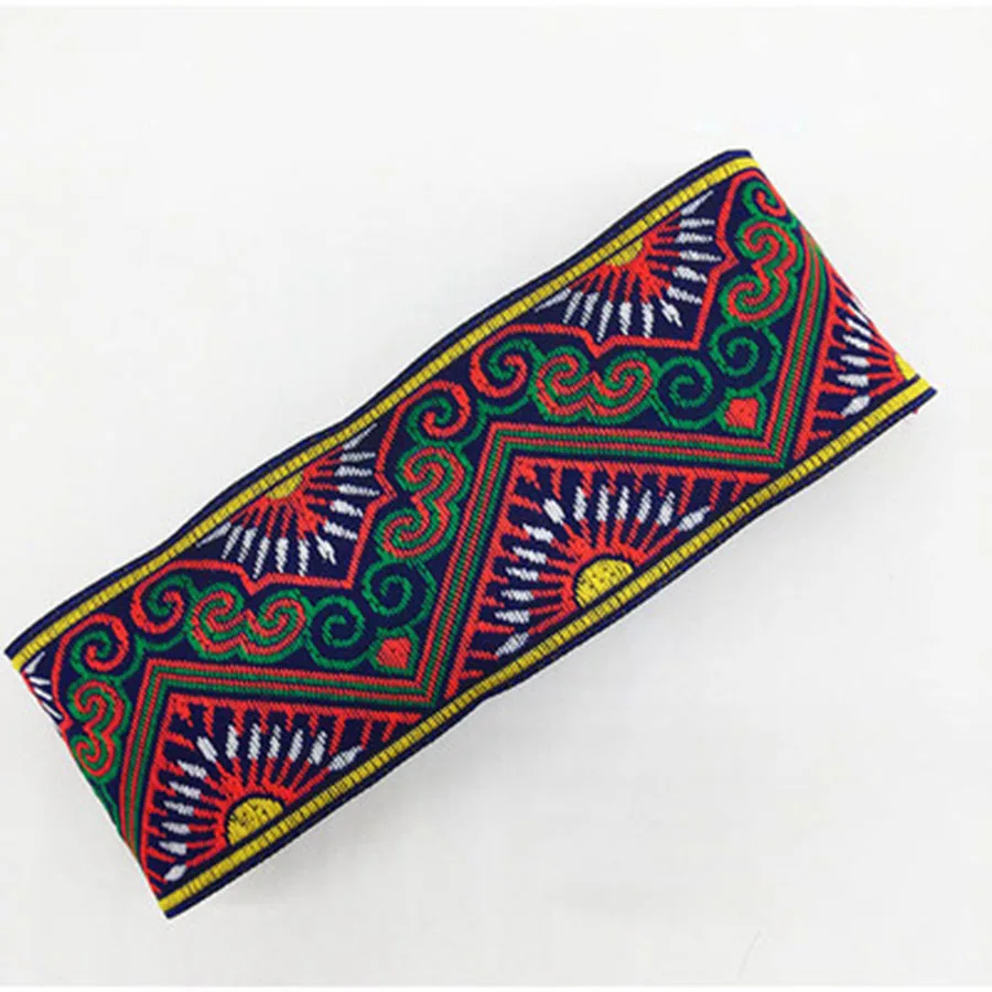  COOMAMUU 5 см тесьма кружевная отделка Этническая вышивка лента в китайском стиле Цветочная занавеска кружево для «сделай сам» Одежда сумка аксессуары