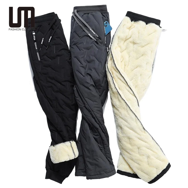 Liu Ming Cheap Wholesale 2024 Winter Men Fashion Joggers Lambswool Warm Thicken Sweatpants Fleece Plus Size Trousers