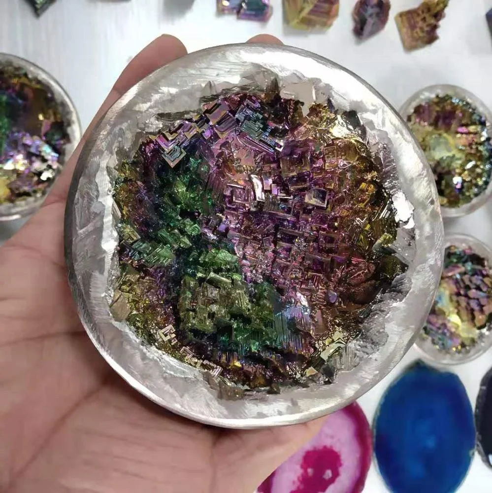 Wholesale Natural Metal Ore High Quality Bismuth Mineral Wealth bowl