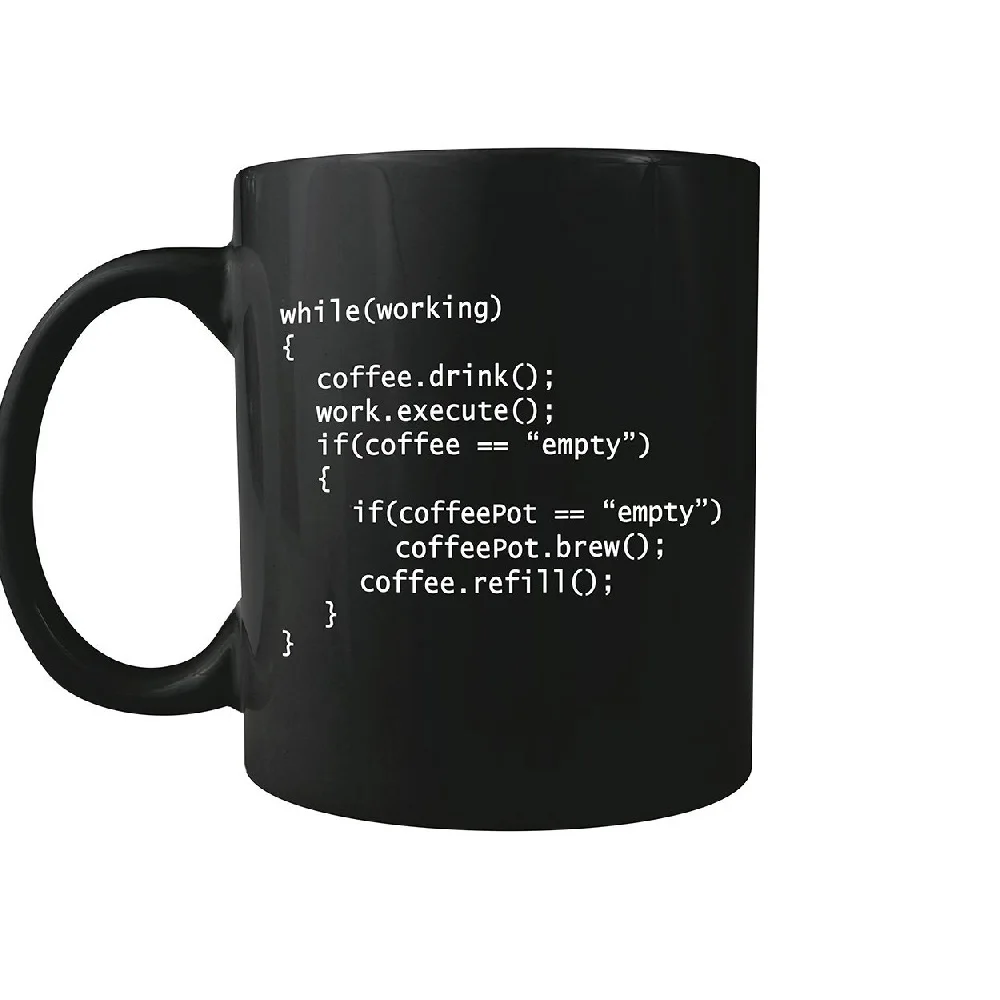 Christmas special gift  novelty programmer coffee cups custom text espresso mug ceramic coffee mug