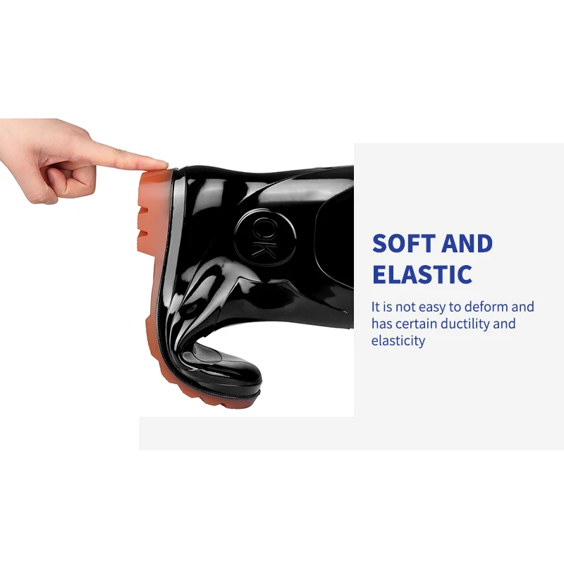 Black tall waterproof Wellington boots Cheap PVC Wellington boots with factory prices and fast delivery rainboots
