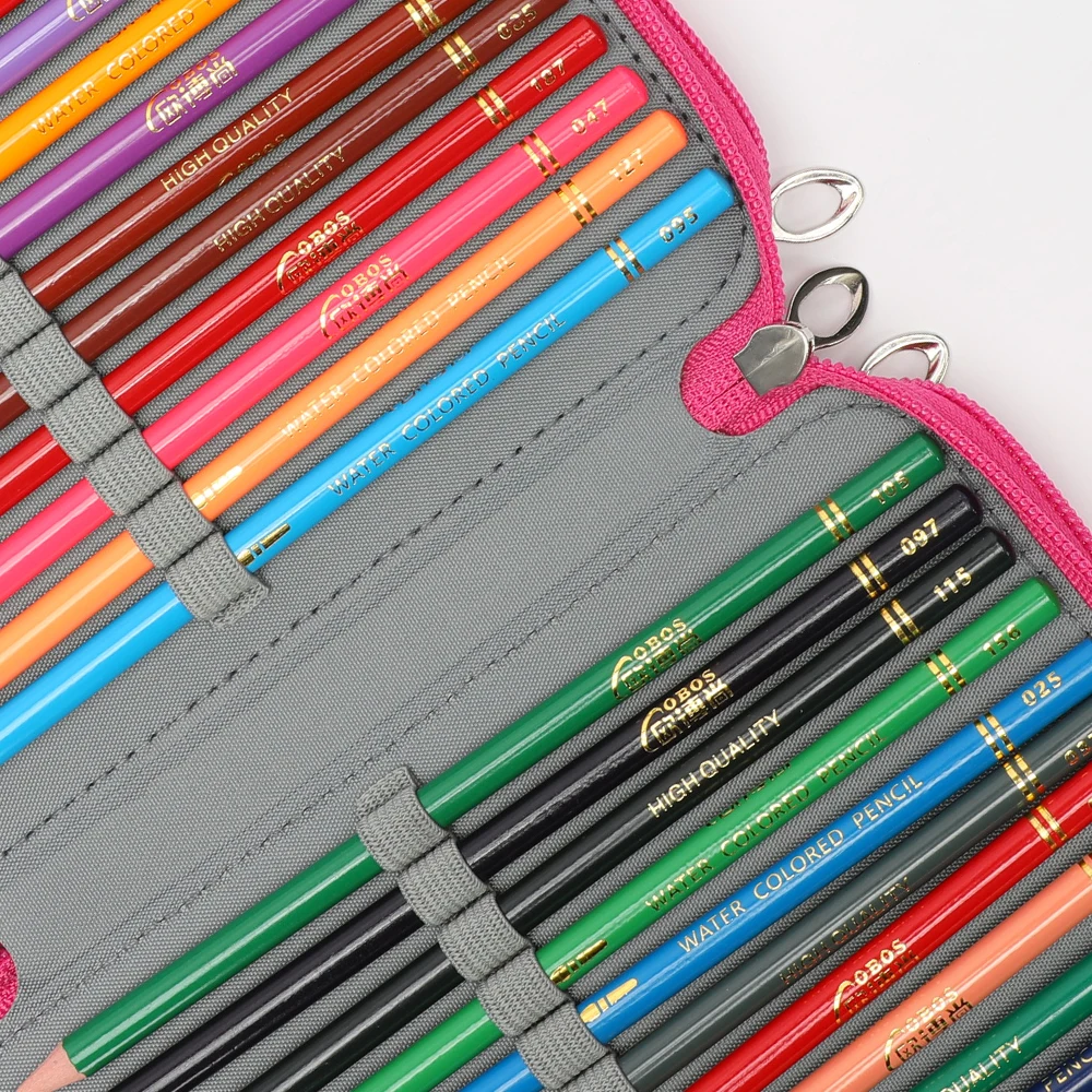 Colored Pencil Case 72 Slots Pen Case Organizer with Handy Wrap Zipper Multilayer Holder for Prismacolor Colored Pencils
