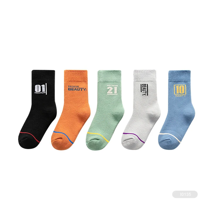 DS- I0336 bamboo childrens kids boys sock set seamless children cotton child socks pack yiwu