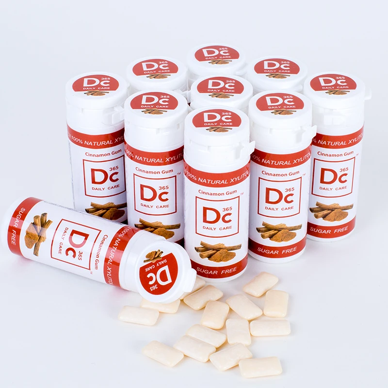 DC24 without sugar xylitol chewing gum   cinnamon  flavor chewing gum sugar free chewing gum