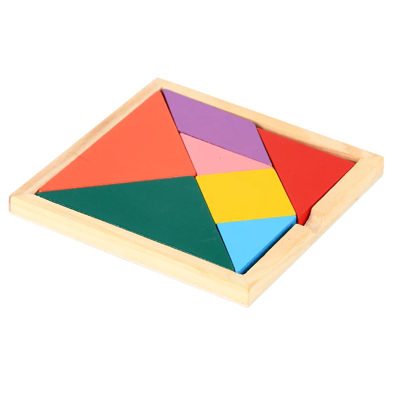 Early Education Jigsaw Puzzles Wooden Tangram montessori wooden toys for Kids