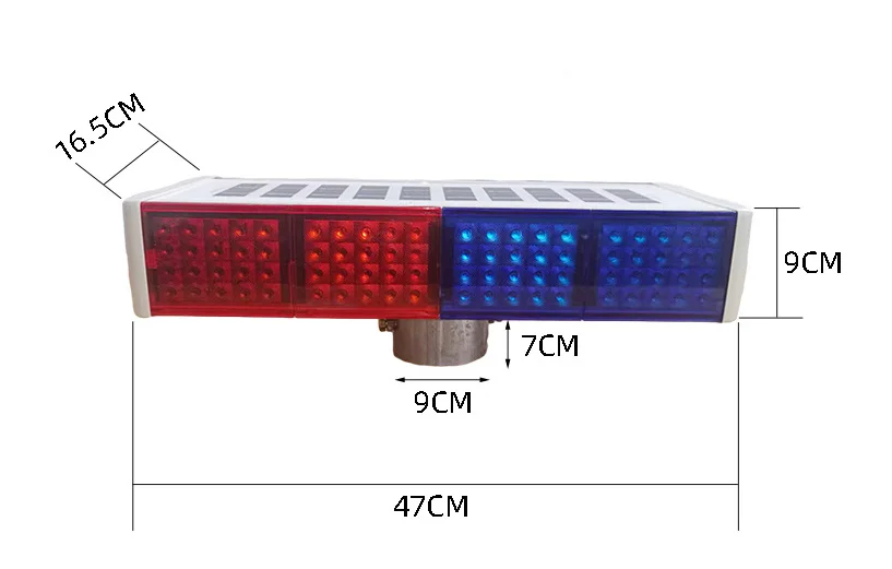 Solar warning flashing  light  led emergency strobe lights used for road safety  traffic warning light
