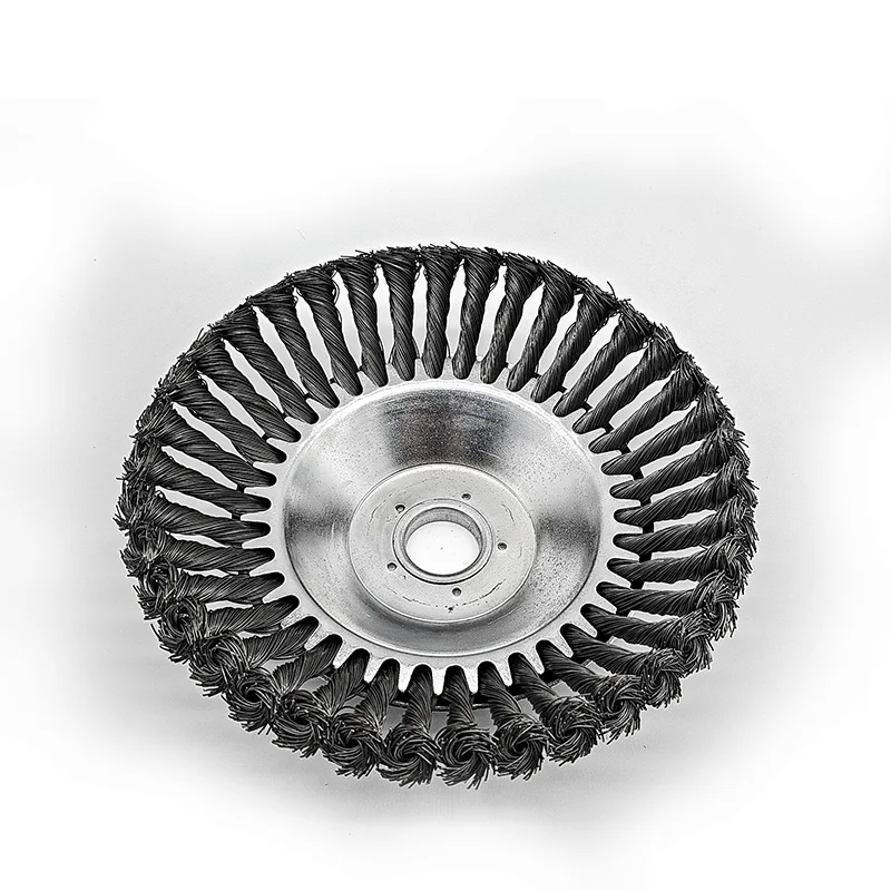 Garden Tool Brush Cutter Head Lawn Mower Grass Trimmer Weeding Head Steel Wire Wheel Garden Weed Brush steel brush