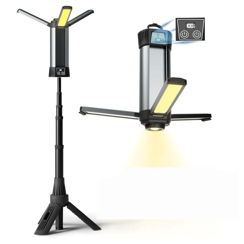 High Quality Customized 1000 Lumens Type-C Rechargeable Portable Working Light Lamp