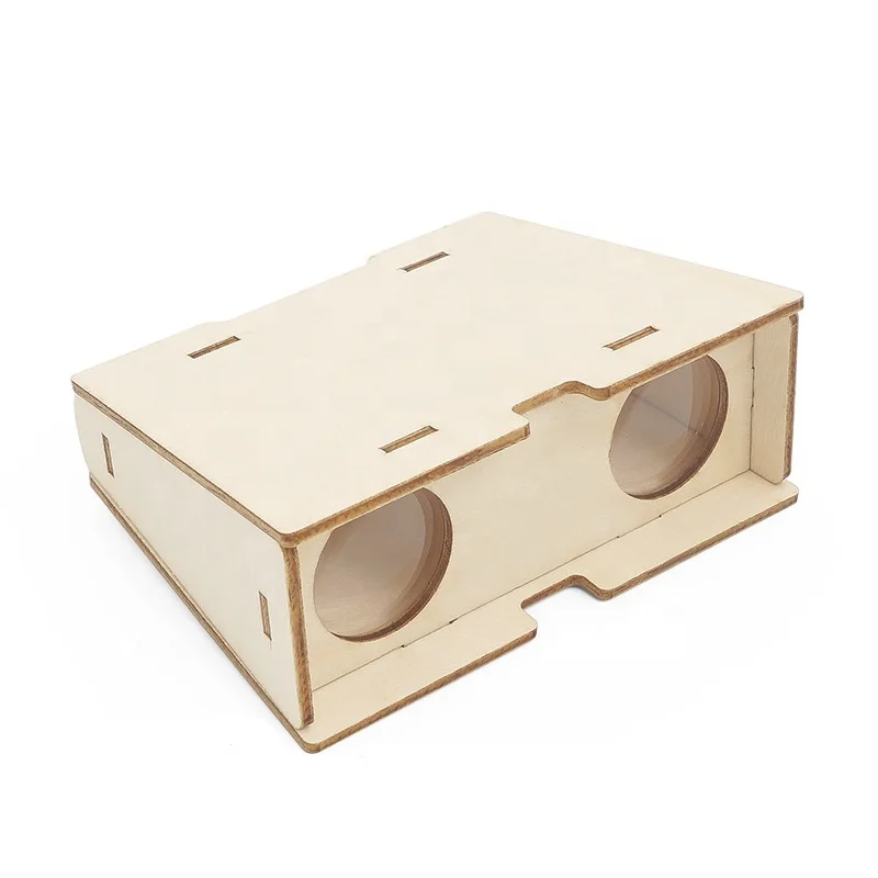 Children physical education toy STEM science diy assembly kids wood telescope