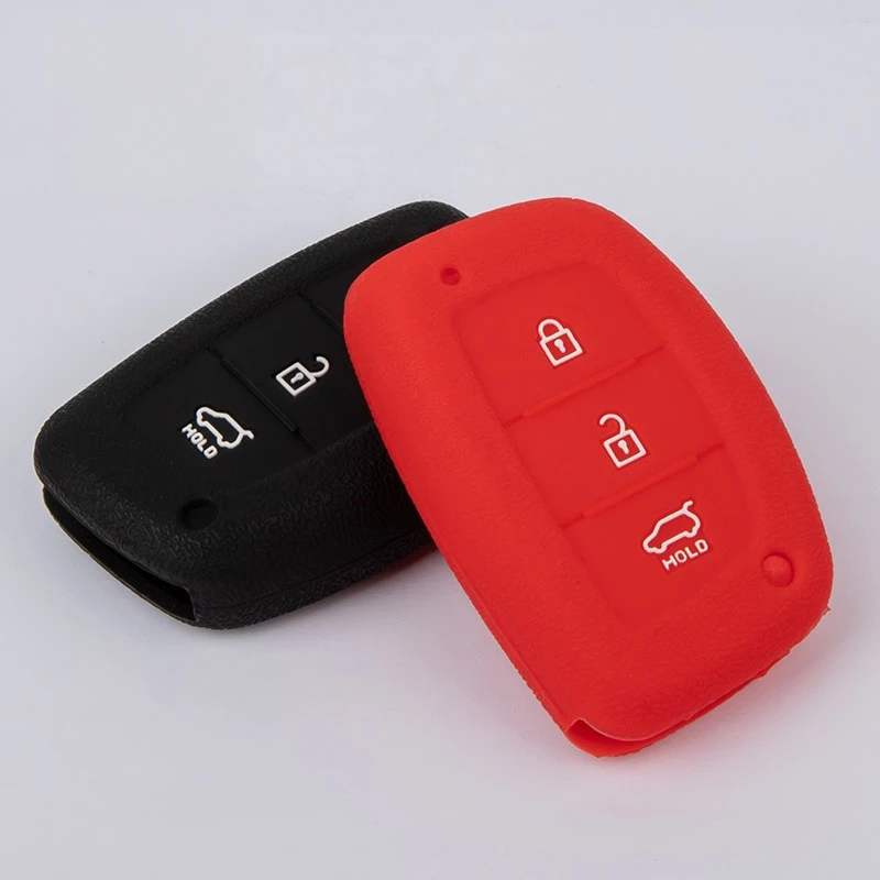 Different Color Customized Silicone Smart Car Key Cover For Hyundai ix
