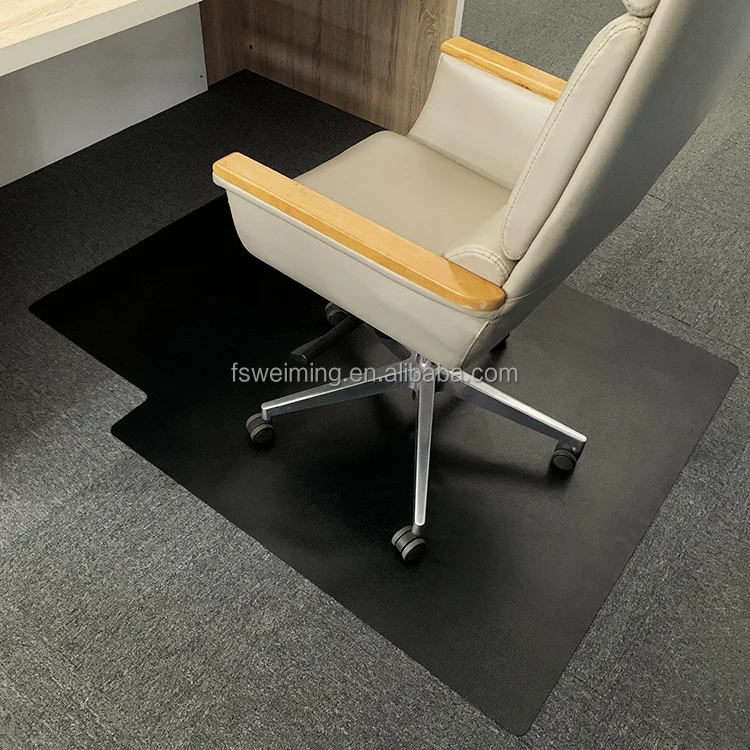 Customized Carpet And Floor Protector Embossed PVC Office Chair Mat