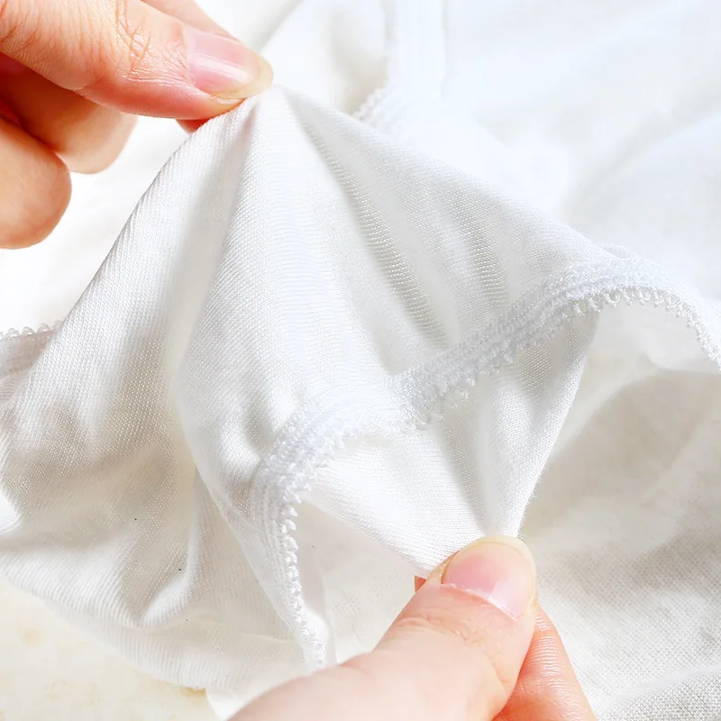 Женское одноразовое 100% из чистого хлопка, 5 шт в упаковке нижнее бельё для девочек Дорожная трусы белое нарядное платье без рукавов для девочек детское нижнее белье