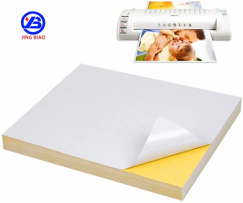China Suppliers Self Adhesive Sticker Paper Roll A4 Size Sticker Paper 70gsm White With High Quality