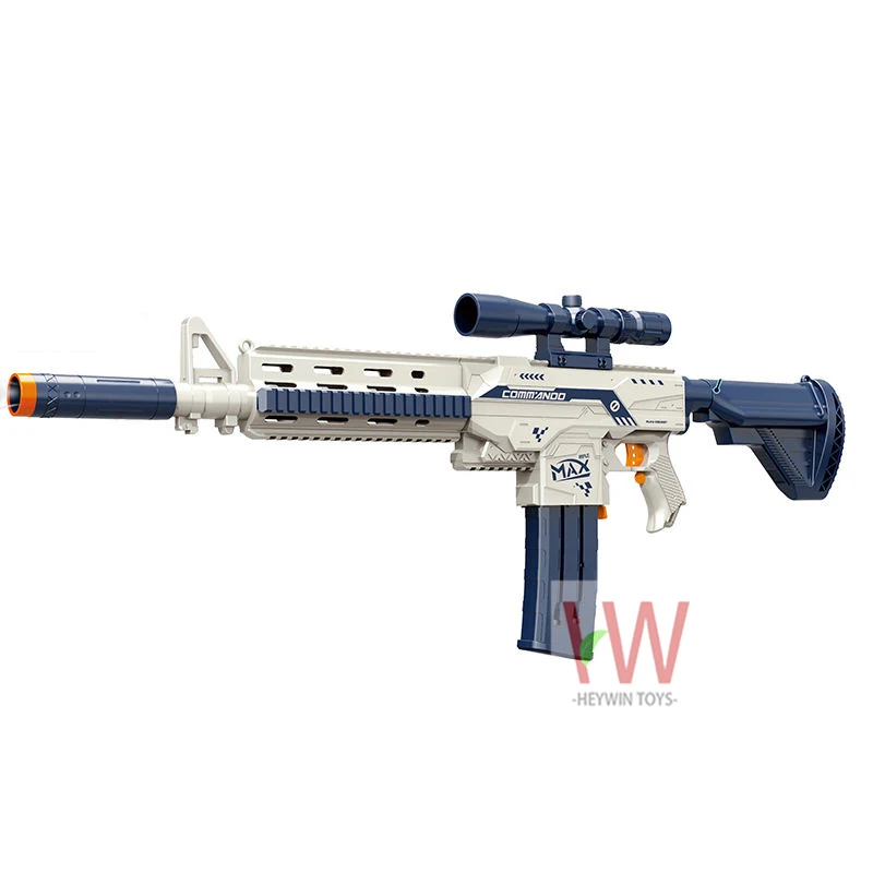 Hot selling Kids shooting toys electric soft ball gun Air soft bullet gun blaster toy guns with 36pcs soft bullet