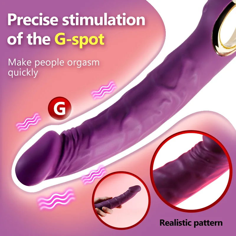 2024 G Spot Vibrator Safety Silicone Simulation Device Rotating Dildo Vibrator For Female Masturbation And Couples Sex