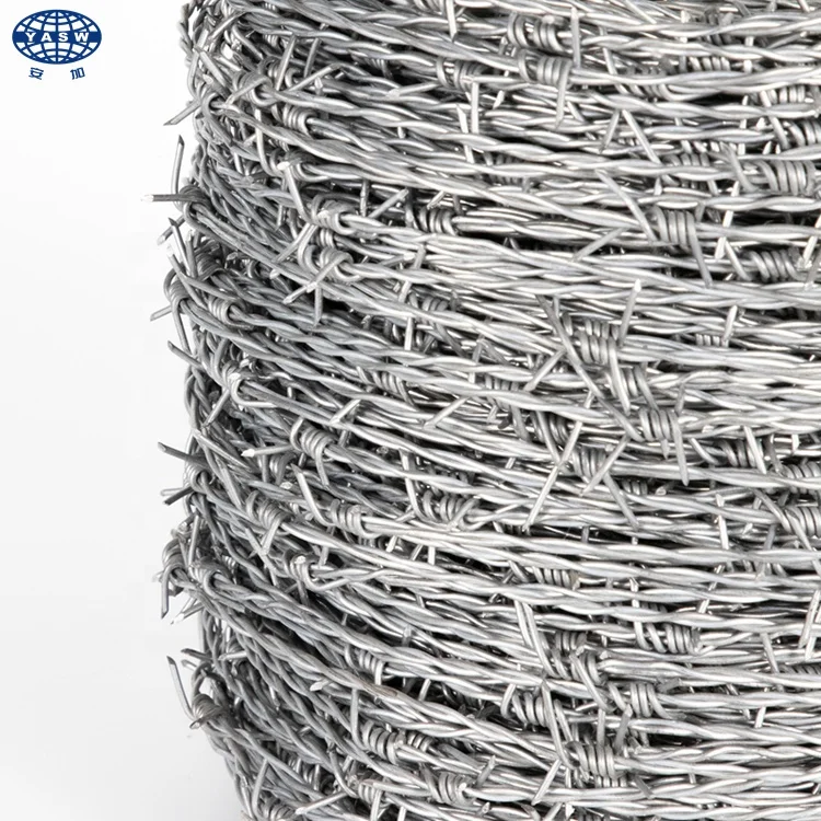 250m Length 1.83mm High strength Heavy Galvanized galvanized razor barbed wire for Security Fence