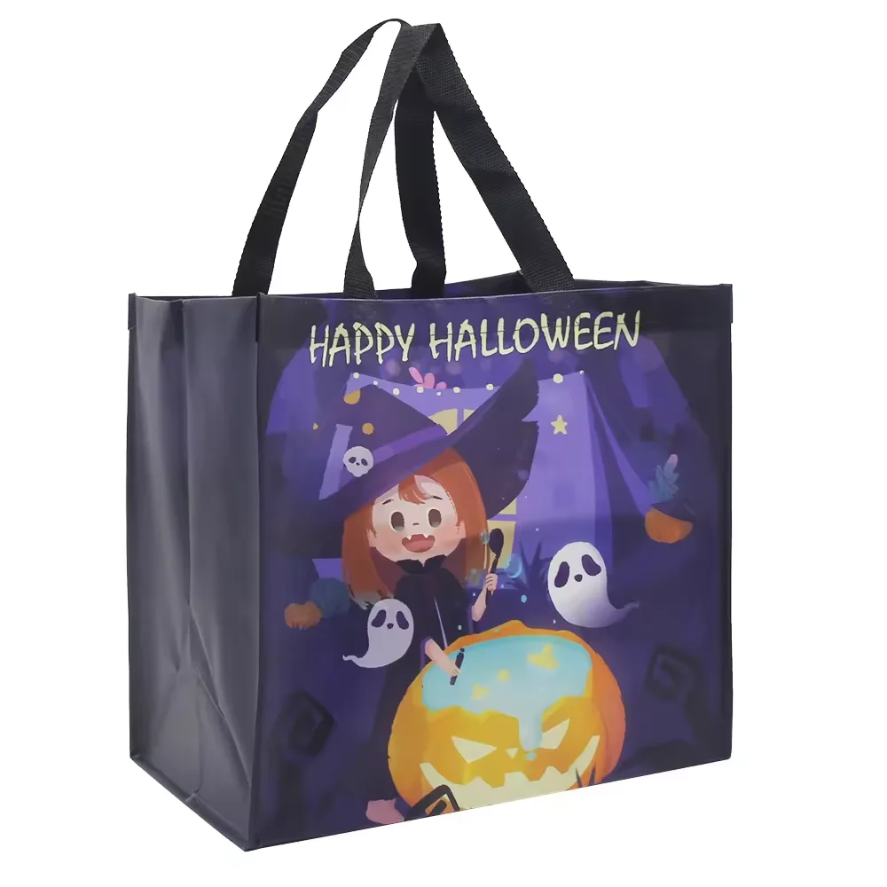 Wholesale Custom Printed Laminated Tote Eco Friendly Reusable Grocery Bags manufacturer Pp Non-Woven 50x40 cm non woven bag