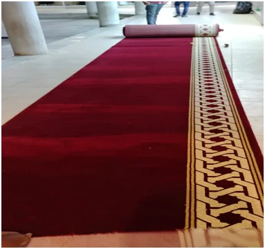 High Quality Royal Church Carpet 100% PP Anti-skip Muslim Wilton Prayer Carpet for Mosque