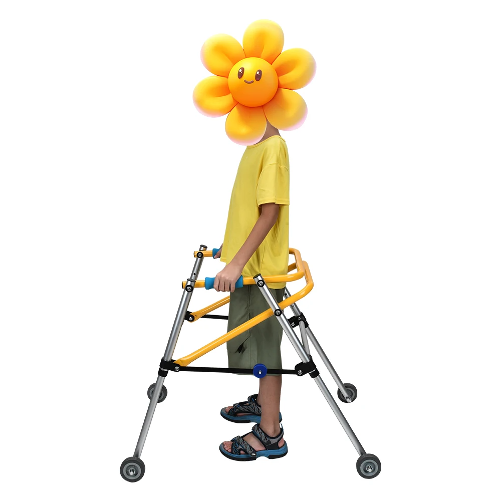 Pediatrics Rehabilitation Equipment Walking Aids Children Rollator Walker Wheelchair Rehabilitation Therapy Supplies
