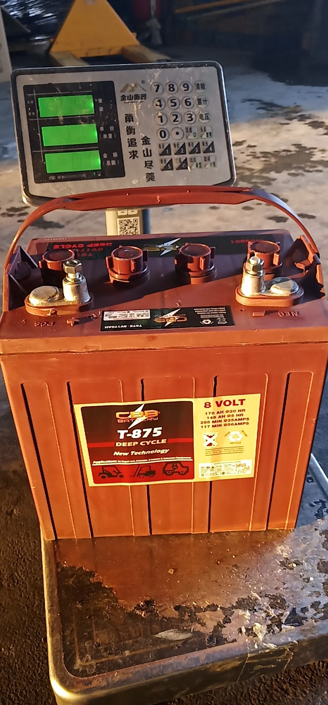 CBB 170ah 8V Deep cycle battery tubular plate battery T875 /GC8 flooded battery ups