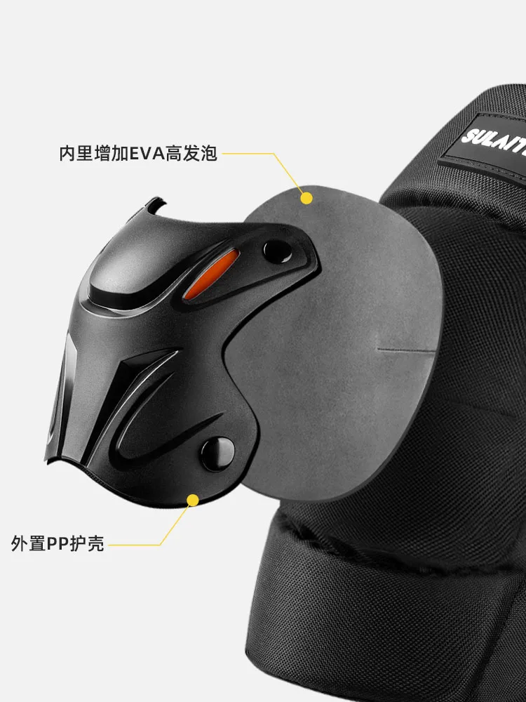 SULAITE Reflective 4pcs Motocross Kit Elbow & Knee Pads Knee Pads Motor Bike Motorcycle Knee Protector
